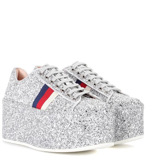 gucci womens low top sneaker silver|Gucci designer low top sneakers.